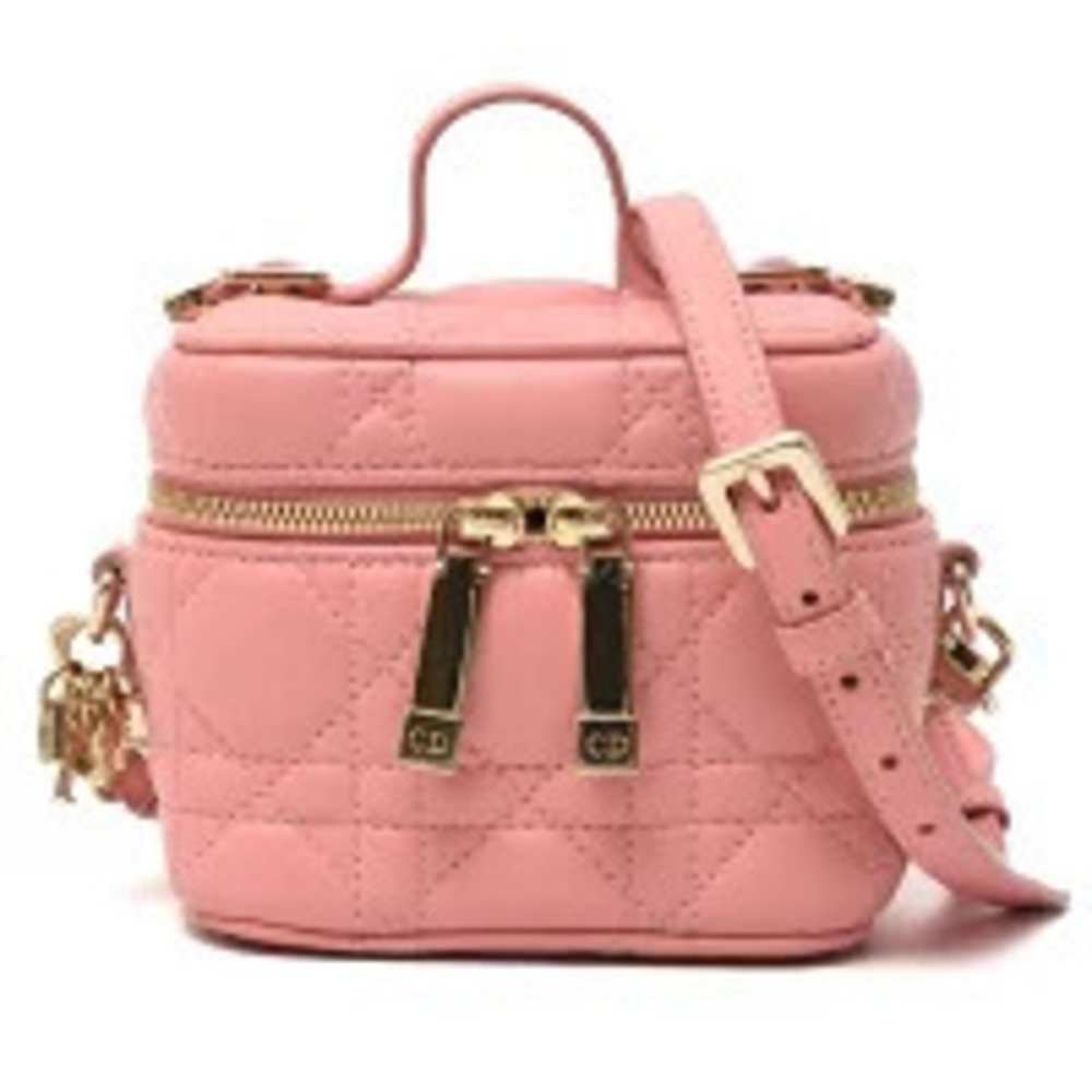 Christian Dior Lady vanity Shoulder Bag Lambskin
